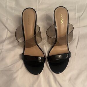 ALDO Black Heel Sandals